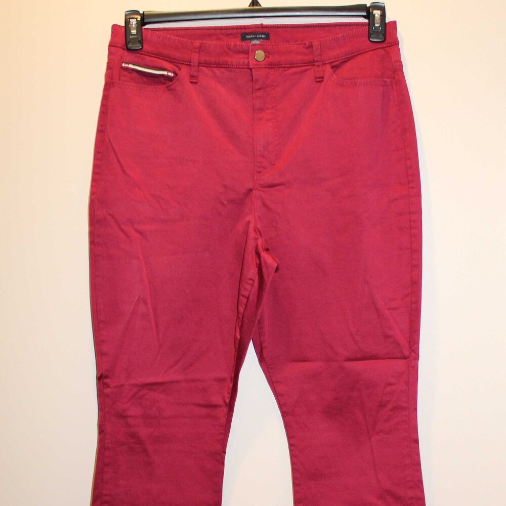 NWOT: Tommy Hilfiger Flex Deep Berry Pants - Sz 16